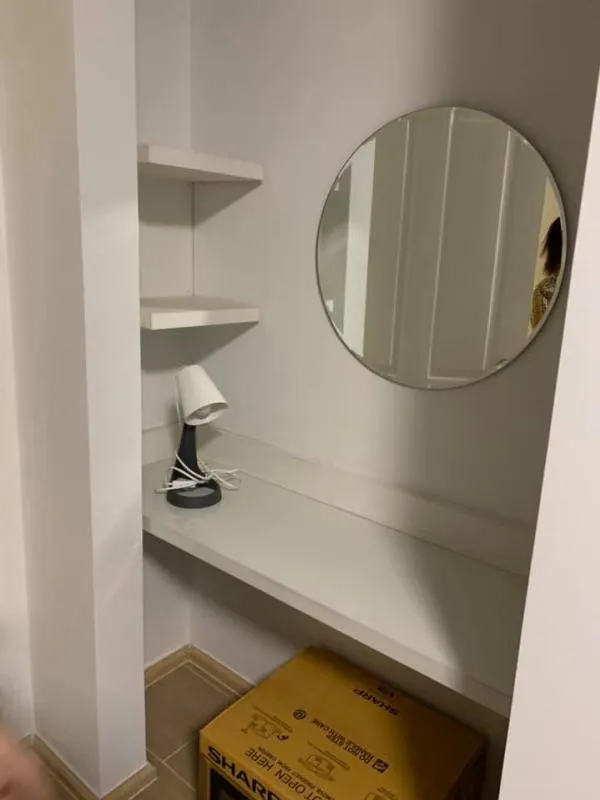 Condo for rent, A Space Sukhumvit 77, newly decorated room, very beautiful Fully furnished There is an area in front of the room, urgently book.