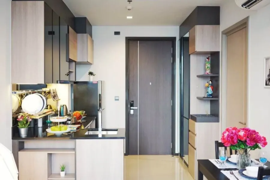 Sell/rent The Line Asoke - Ratchada, beautiful room, built-in, complete, good price, hurry to reserve before anyone else today.