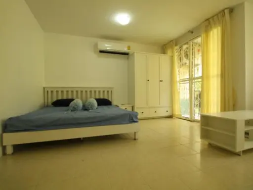 Condo for rent, The Parkland Bangna, beautiful room, garden view, ready to move in Hurry, the room comes quickly.