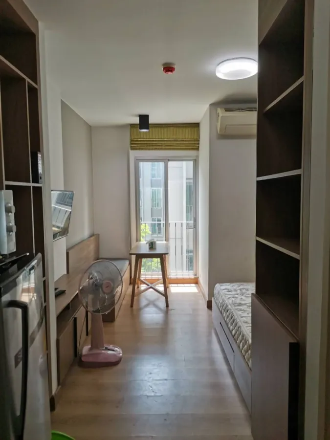 For rent, Chapter One The Campus Kaset, studio room, 5th floor, good height, complete amenities, reserve quickly.