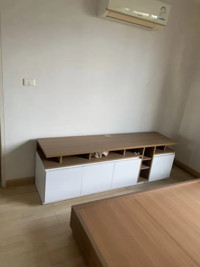 For sale, for rent, Levo Lat Phrao 18 Phase 2, corner room, good wind, good feng shui, complete with basic furniture, hurry and book before you miss o