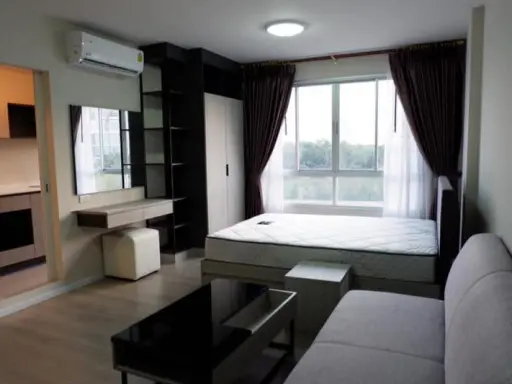 ให้เช่า Dcondo Campus Resort Dome- Rangsit เฟอร์นิเจอร์บิวท์อินจุกๆ วิวสวยชั้นสูงกำลังดี ให้ไว ช้าอด
