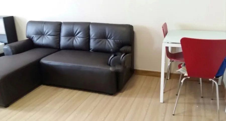 Plum Condo Phaholyothin 89 for rent, studio room, 2nd floor with good leather sofa. Don't be afraid to look. Hurry up to reserve.