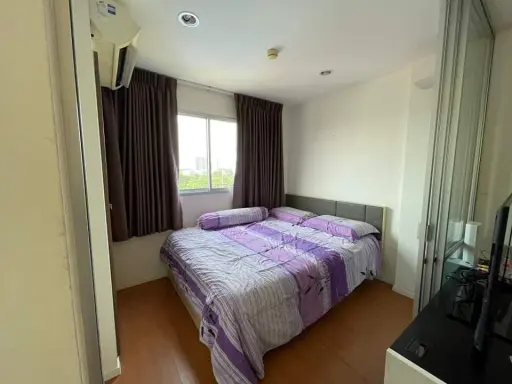 For rent, Lumpini Condo Town Ramintra-Lat Pla Khao, 7th floor, garden view, room ready to move in, low price, book now.