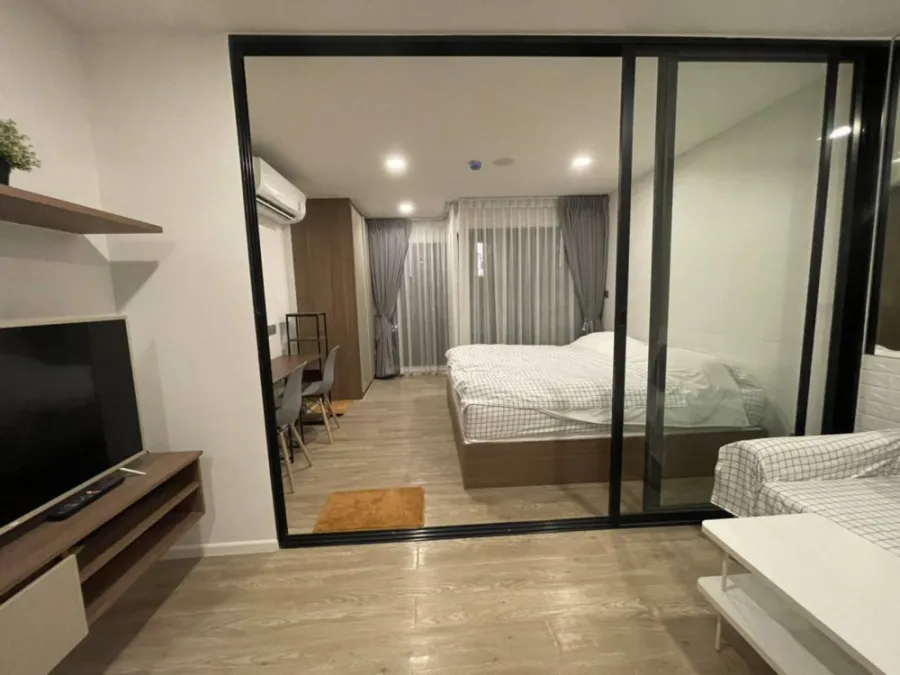 ให้เช่า KaveTown space ห้องใหญ่ ใหม่สวย 2 เตียง วิวสวนชั้น 1
