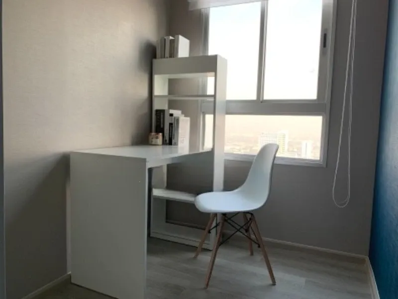 For rent Elio Sathorn-Wutthakat Building A, 29th floor, corner room, beautiful view, good wind, wallpaper in the whole room, hurry up!