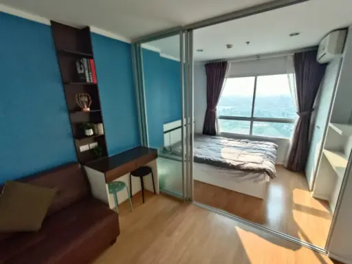 ขาย Lumpini Place Srinakarin-Huamak Station ห้องสตูดิโอ ทำเลดี เฟอร์ครบ วิวเมืองสวย ไม่บล็อค จองเลย