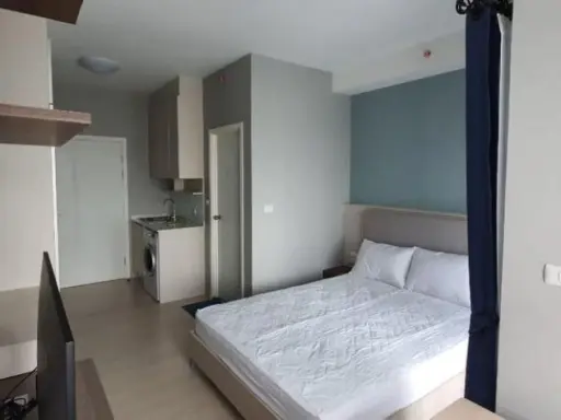Rent Chepter One Eco Ratchada-Huay Kwang Built-in furniture, beautiful, elegant, high view, cool breeze, book now
