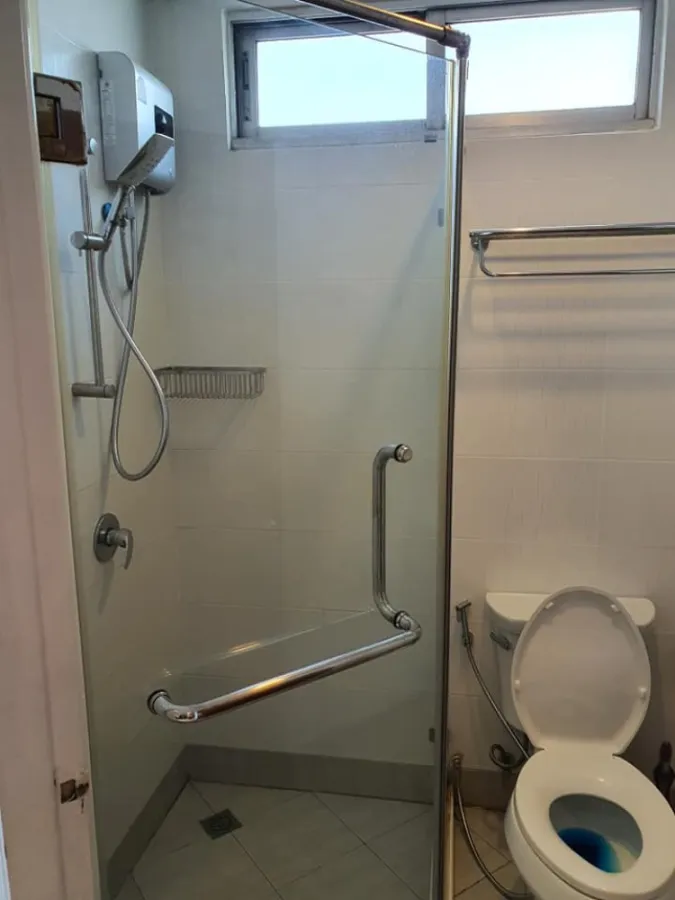For rent, Witthayu Complex, 2 bedrooms, 2 bathrooms, ready to move in, can raise pets** Convenient transportation, don't wait!!