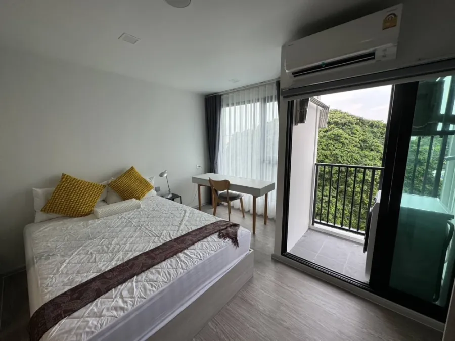 For rent: Kave Seed Kaset, 5th floor, corner room, fully furnished, ready to move in. If interested, hurry and reserve now. Don't miss out!