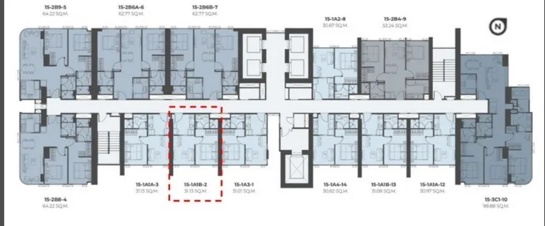 ขายดาวน์ วิสซ์ดอม คราฟท์ สามย่าน 1-Bedroom ห้อง 1502 ชั้น 15 โครงการดี น่าอยู่ จองเลย ห้ามพลาด