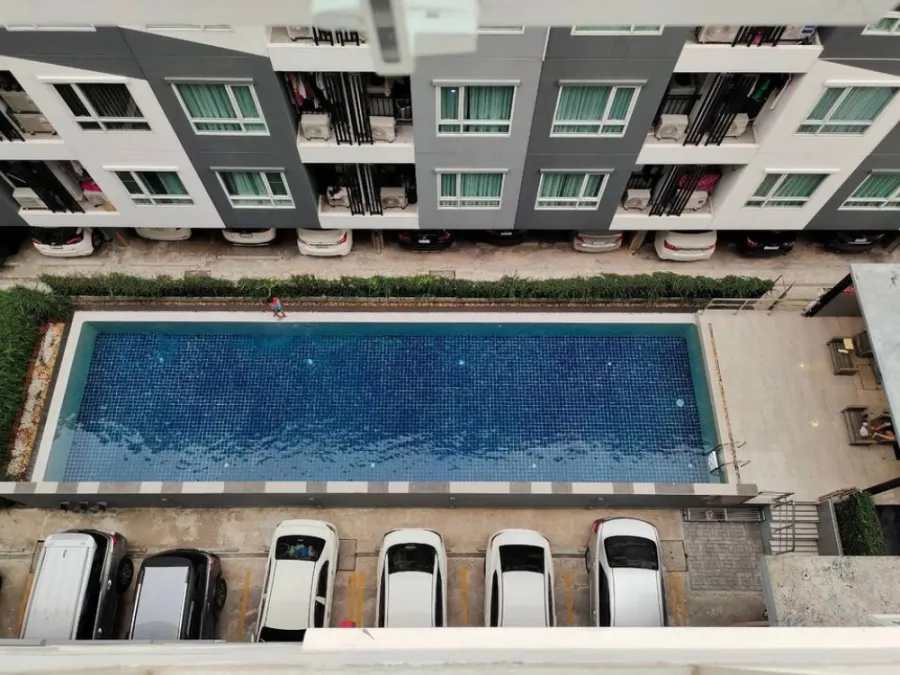 Condo for sale, Regent Home Sukhumvit 81, good location, near BTS On Nut, 7th floor, pool view, beautiful decoration, ready to move in, don't miss !!