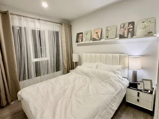 Condo for rent, Regent Home Bangna, separated room, well decorated, ready to move in. You must hurry to reserve.