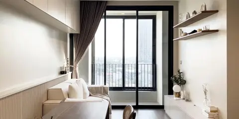 ปล่อยเช่า ไอดีโอ คิว สุขุมวิท 36 วิวเมือง ตกแต่ง Built-in พร้อมอยู่ สไตล์มินิมอล สนใจ จองเลยจ้า