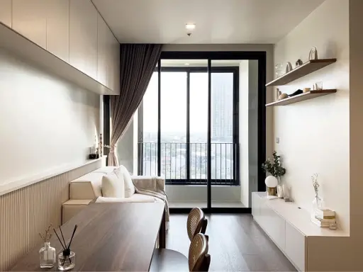 ปล่อยเช่า ไอดีโอ คิว สุขุมวิท 36 วิวเมือง ตกแต่ง Built-in พร้อมอยู่ สไตล์มินิมอล สนใจ จองเลยจ้า images