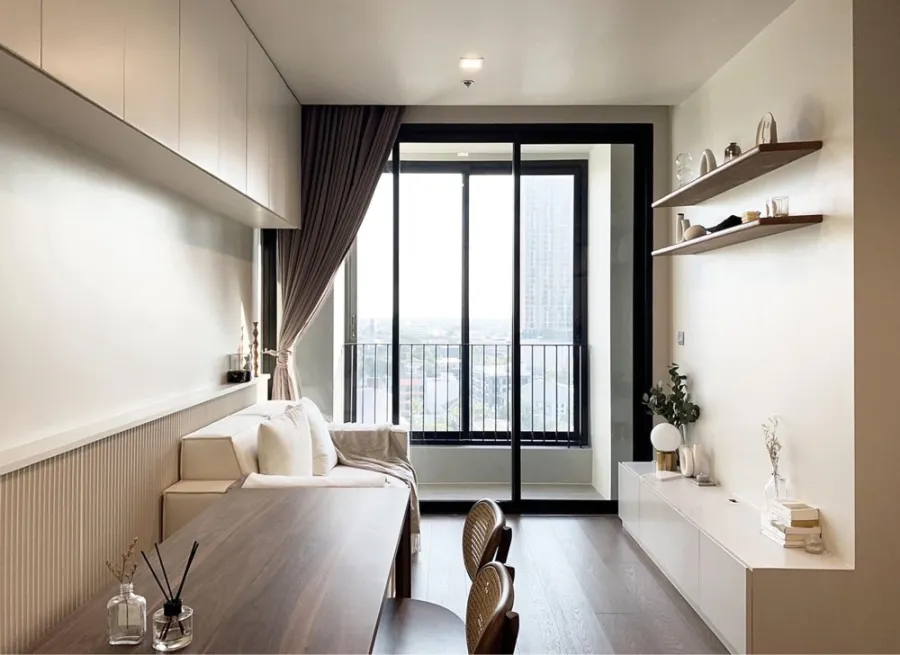 ปล่อยเช่า ไอดีโอ คิว สุขุมวิท 36 วิวเมือง ตกแต่ง Built-in พร้อมอยู่ สไตล์มินิมอล สนใจ จองเลยจ้า