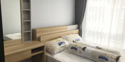ให้เช่า Regent Home Sukhumvit 81 ห้องน่าอยู่ มาพร้อมเฟอร์นิเจอร์ครบครัน มองเห็นวิวสระว่ายน้ำ จองเลย