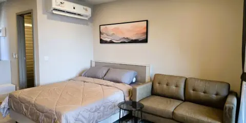 ให้เช่า Aspire Sukhumvit - Rama 4 1 ห้องนอน 1 ห้องน้ำ เฟอร์นิเจอร์ครบครัน เห็นวิวสวยจากชั้นสูง จองด่วน