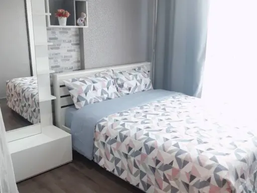 Condo for rent, The Base Park West, fully furnished with built-in furniture The room is ready