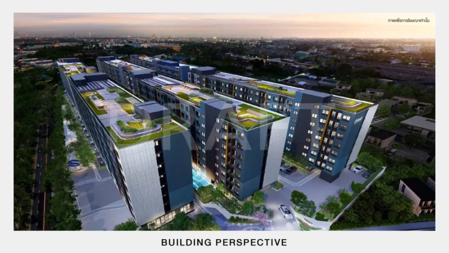 Selling down payment at The Origin Bangkae, 2 bedroom (combined), empty room, pool view. People who like to decorate their rooms must not miss this.