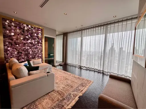 ให้เช่า The Ritz-Carlton Residences Bangkok ห้องพร้อมอยู่ เฟอร์พร้อม กว้างขวางอยู่สบาย จองเลย ชั้นสูง images