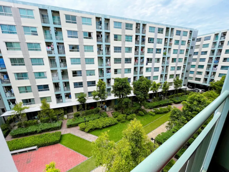 Sell / rent Condo Lumpini Ville On Nut - Phatthanakan, garden view, beautiful room, fully furnished, don't wait.