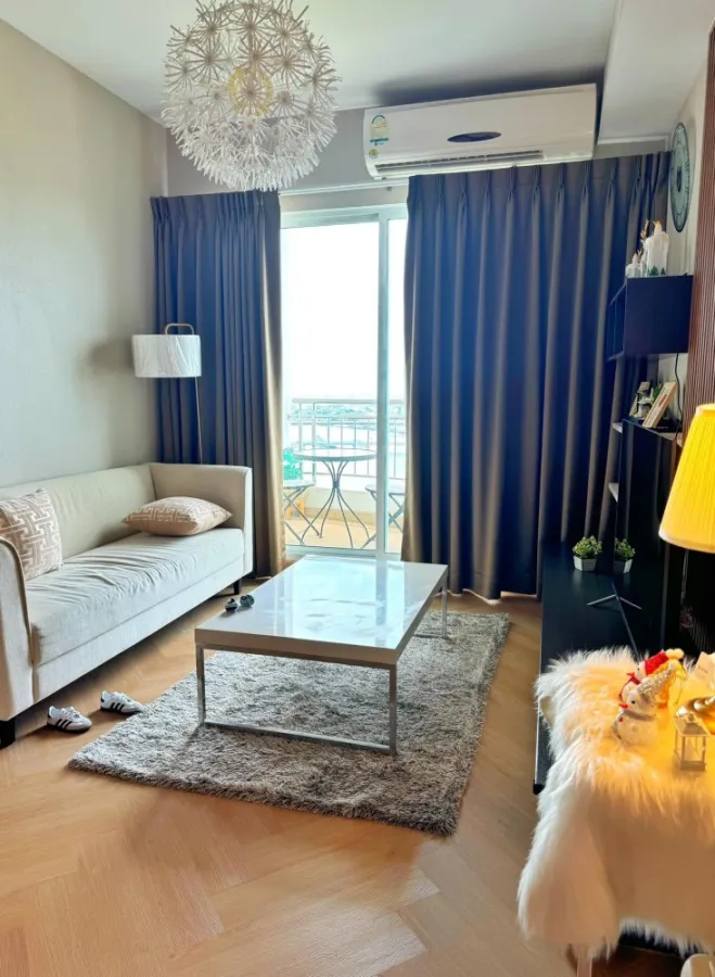 Condo for rent, Supalai River Resort, high floor, spacious room, beautifully decorated, nice to live in. Good like this, reserve now.