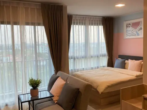 For rent dcondo Hideaway Rangsit ห้องแต่งได้อย่างลงตัว ชั้น 8 วิวโล่ง โซฟาปรับนอนได้ จองด่วนๆจ้า images