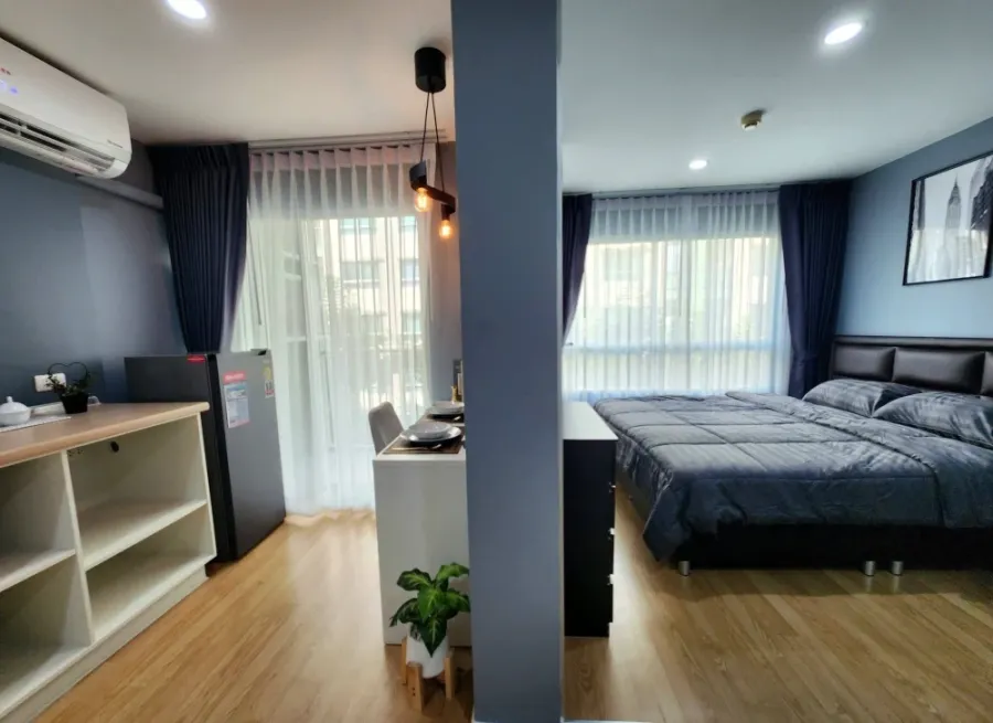 ขาย Lumpini ville onnut 46 1 ห้องนอน 1 ห้องน้ำ แต่งคุมโทน มาพร้อมเฟอร์ครบครัน ห้ามพลาด