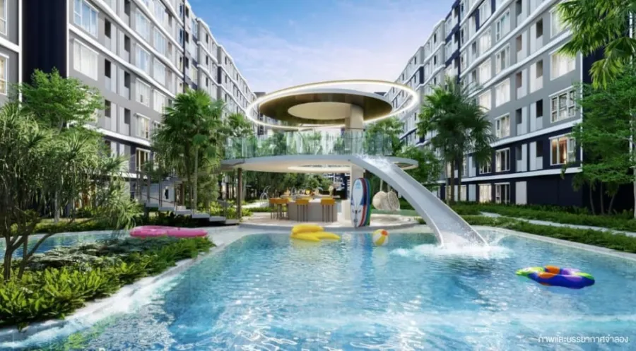 ให้เช่า เคฟ ทาวน์ ไอส์แลนด์ 1-bed exclusive วิวสระ ห้องกั้น มาพร้อมการตกแต่งที่ครบครัน จองเลย ด่วนๆ