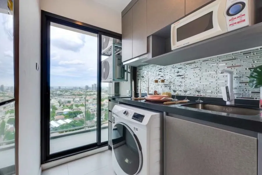 For rent: The CLEV Riverline Chaophraya - Wongsawang, high floor, ready to move in, fully furnished, hurry and reserve now before it's gone++
