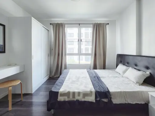 For rent, D Condo Campus Rangsit Phase 1, beautiful room, fully furnished, ready to move in. Say you shouldn't miss it. Book now.