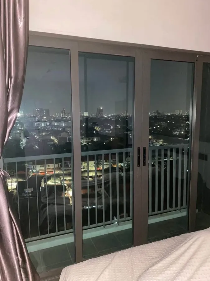 Condo The Tree Rio Bang Ao Next to MRT Bang Ao 1 bedroom, 1 bathroom Size 32 square meters 11th floor, Chao Phraya River curve view Decorated and ful