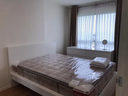 Condo for rent, Lumpini Ville Phatthanakan-Srinakarin, wide view room, not blocked, complete electrical appliances