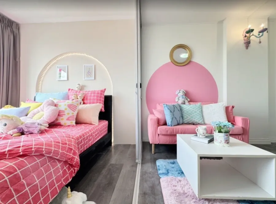 For sale, for rent!! D Condo Campus Resort ABAC Bangna Abac 8th floor, Building C, beautifully decorated room, fully furnished, don't miss it!!