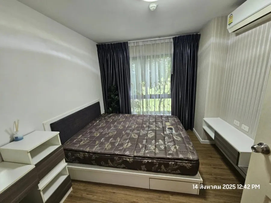 For rent: I Condo Salaya, 2nd floor, Building C, with good wallpaper and complete electrical appliances. Reserve now!