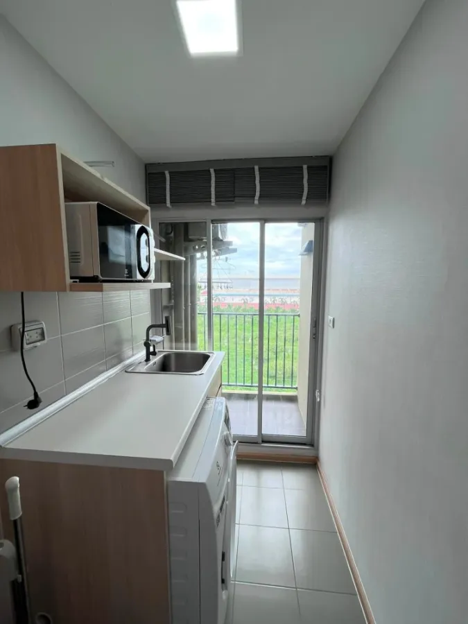 Plum Condo Rangsit Alive 2 for rent, 6th floor, unobstructed view, fully furnished. Book now!