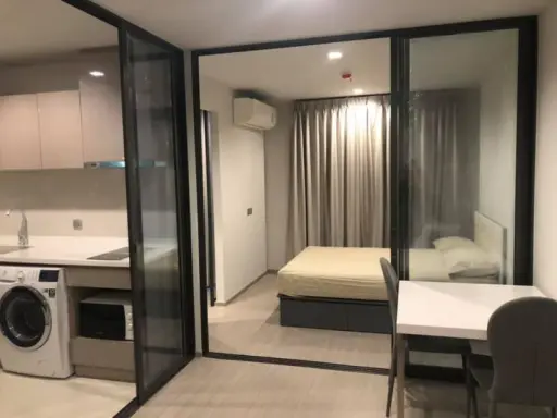 Condo for rent, Life Ladprao, ready-to-wear bedding All new pillows Ready to move in. Let's rent. images