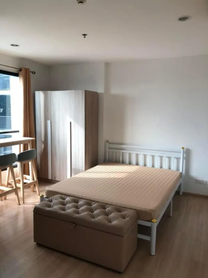 Condo for rent, The Base Rama 9, Ramkhamhaeng, studio room, fully furnished, beautiful view, book now.