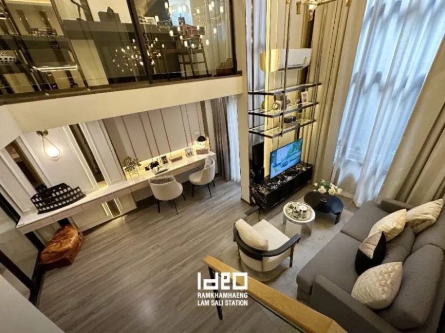 Down payment for sale, Ideo Ramkhamhaeng - Lamsalee Station, 2 bedrooms, 1 bathroom, 32nd floor, very high, great city view, reserve now!!