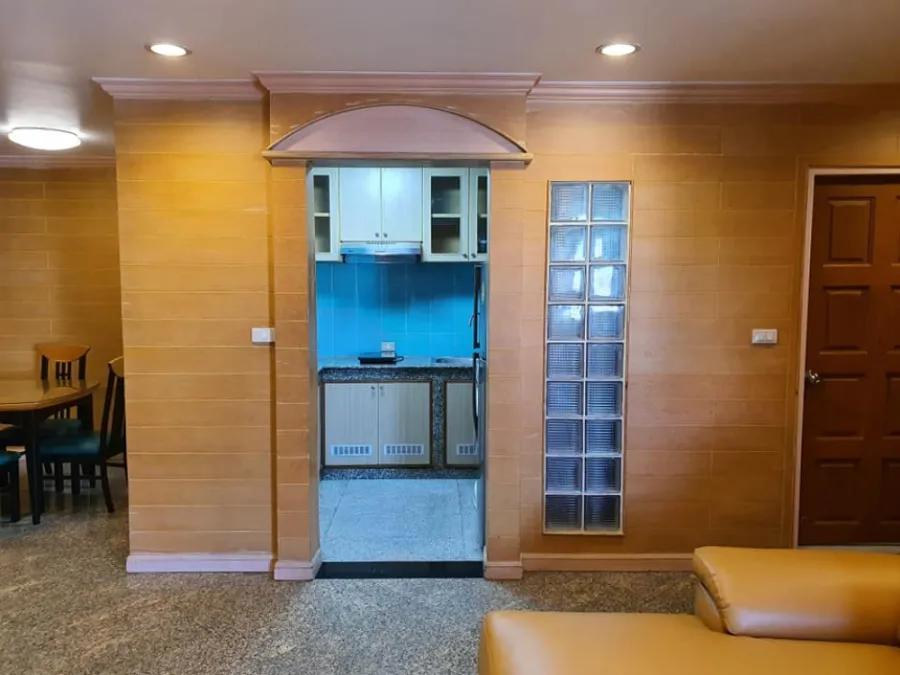 For rent, Witthayu Complex, 2 bedrooms, 2 bathrooms, ready to move in, can raise pets** Convenient transportation, don't wait!!
