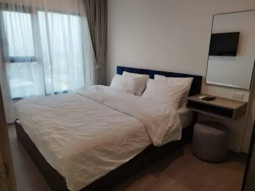 For rent The base Phetchaburi-Thonglor The room is fully furnished. Fully furnished + electrical appliances. Book now. Hurry up.