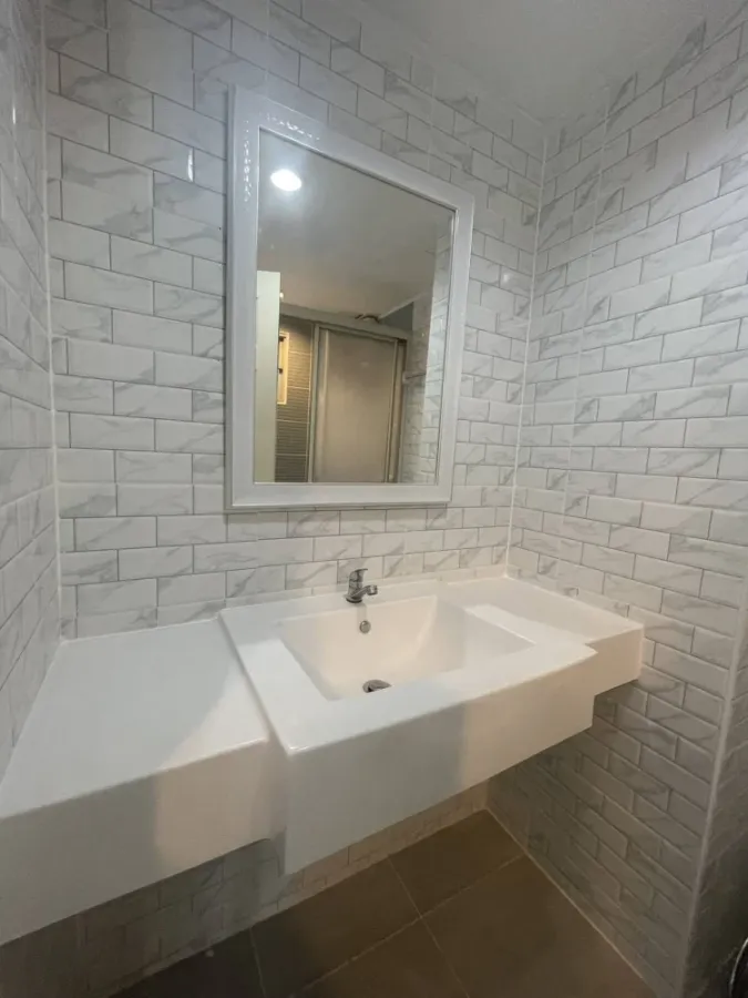 Condo for rent, Lumpini Ville Sukhumvit 77, high floor, good view, complete with furniture and electrical appliances.