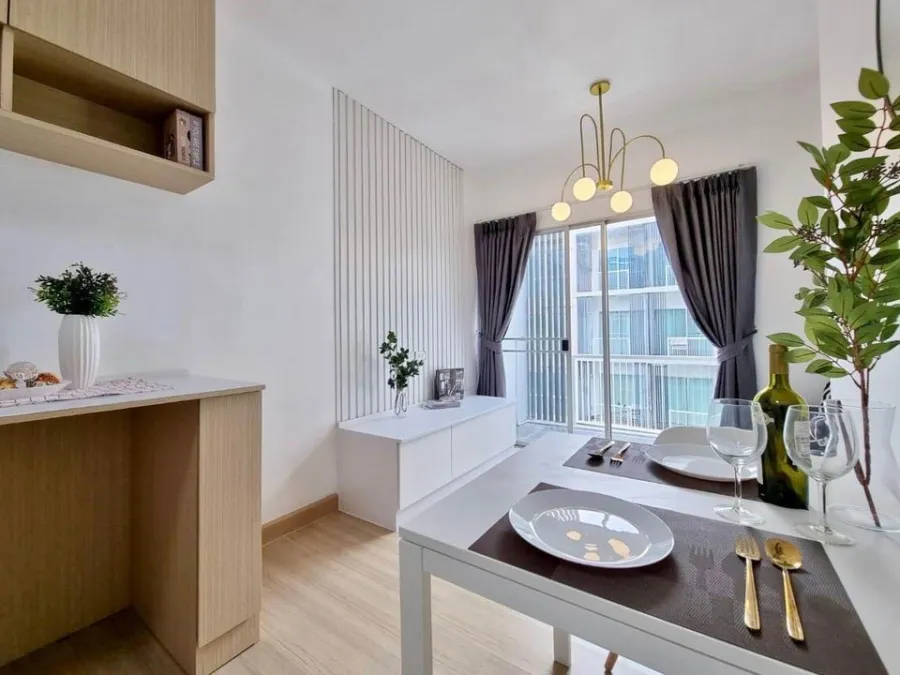 ขาย คอนโด A space Me สุขุมวิท 77 ห้อวตกแต่งสวยสุดปัง Interior บิ้วอินไม้ทั้งห้อง สนใจรีบจองเลยจร้า