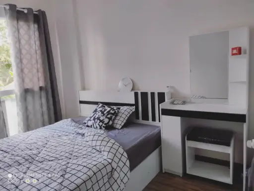 For rent, The Iris Bangyai, 1 bedroom, well decorated. Fully furnished, ready to move in. This price is worth it. Book now.