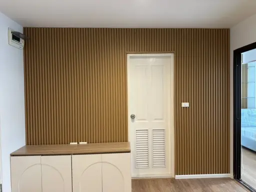For rent: The Niche Mono Bangna, corner room, size 35.41 sq m., 4th floor, garden view + house in the middle of the city. Interested? Reserve now!