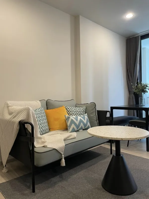 For sale or rent XT Huaikhwang ชั้น 9 วิวสวน ห้องตกแต่งเรียบง่าย แต่น่าอยู่สุดๆ มาแต่ตัวเข้าอยู่ได้เลยจ้า