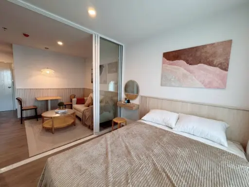 ให้เช่า Regent Home Bangna ชั้นสูงตึก D ได้วิวเมืองโล่งๆ สบายตา เฟอร์​นิเจอร์​และเครื่อง​ใช้​ไฟฟ้า​ครบ รีบจองเลย