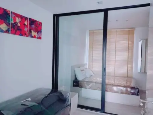 Skyline Rattanathibet for rent, 1 bedroom, 1 bathroom, beautiful decorated room Ready to see a beaut