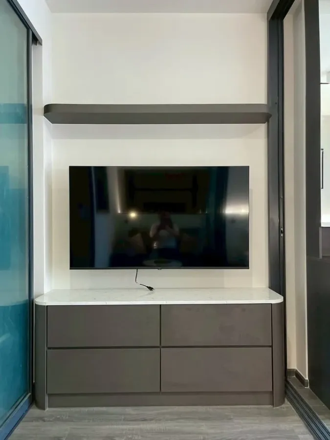 FOR RENT Ideo Sukhumvit - Rama 4 ห้องแต่งน่าอยู่ เฟอร์นิเจอร์ Built-in ทั้งห้อง ลากกระเป๋าเข้าอยู่ได้เลย